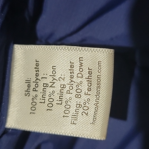 Hanna Andersson Girls 8 Floral Puffer Zipper Vest - Picture 7 of 10